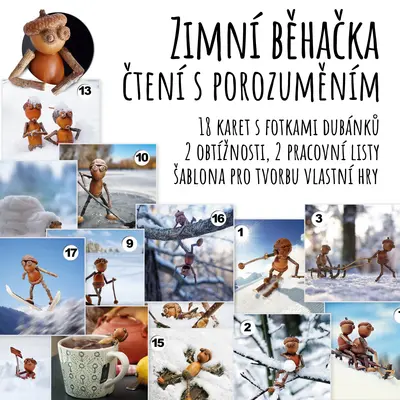 Zimní běhačka s porozuměním textu