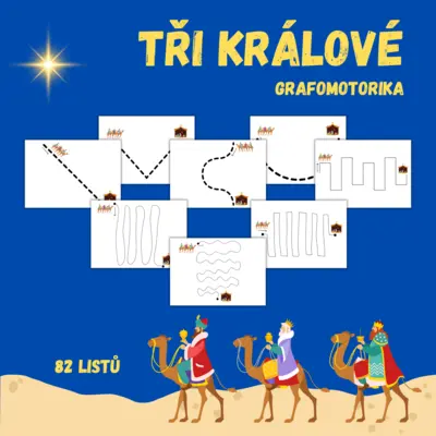 TŘI KRÁLOVÉ - grafomotorika
