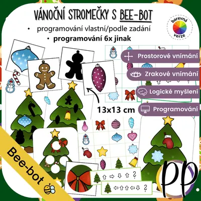 Vánoční stromečky s Bee-bot