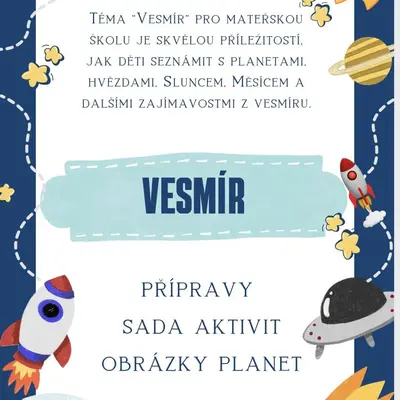 VESMÍR - přípravy a sada aktivit