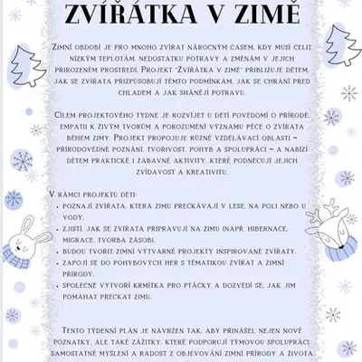 Zvířátka v zimě
