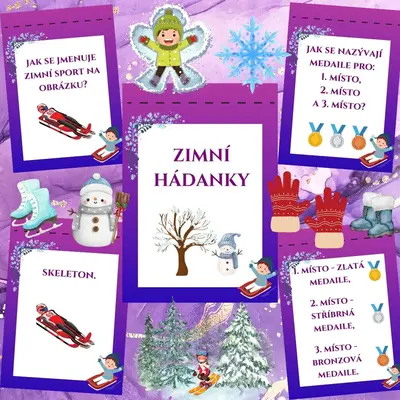 Zimní hádanky na plot