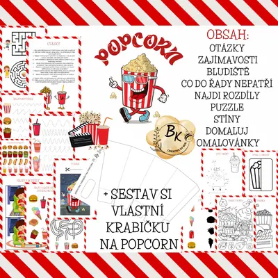POPCORN - pracovní listy