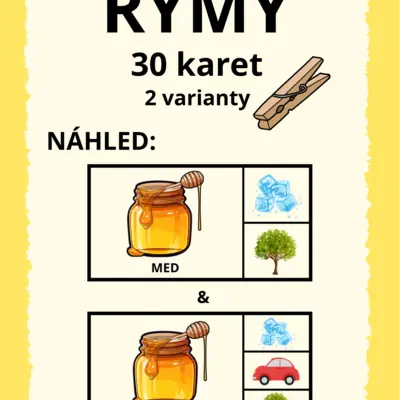 Rýmy - kartičky 