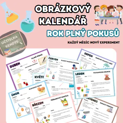 Obrázkový kalendář - rok plný pokusů