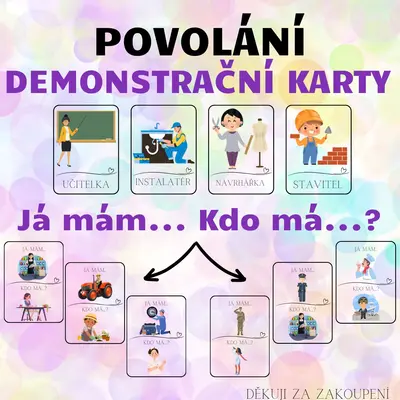 POVOLÁNÍ - Já mám. Kdo má? + demonstrační kartičky