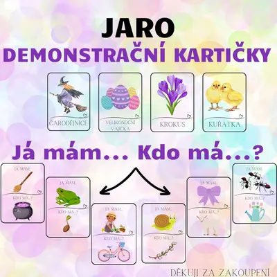 JARO - Já mám. Kdo má? + Demonstrační kartičky - 104 kartiček