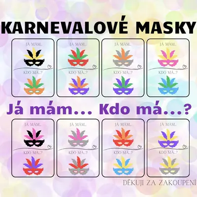 Karnevalové masky - Já mám... Kdo má...?