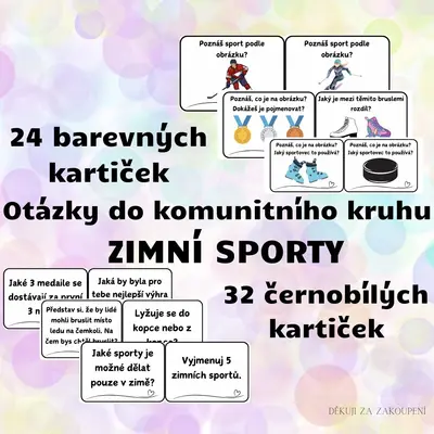 Zimní sporty - 56 otázek do komunitního kruhu