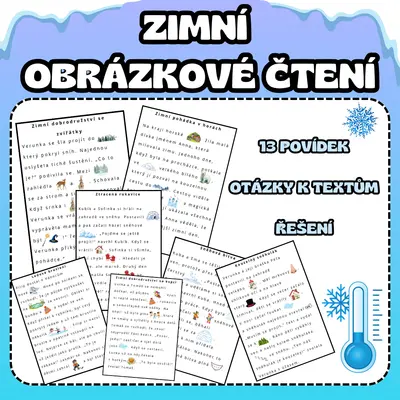 Zimní obrázkové čtení