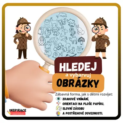 Hledej a vybarvuj 👁️(zraková percepce)