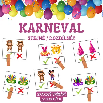 KARNEVAL- stejné / rozdílné?