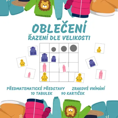 OBLEČENÍ - řazení dle velikosti