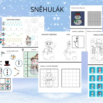 SNĚHULÁK - pracovní listy