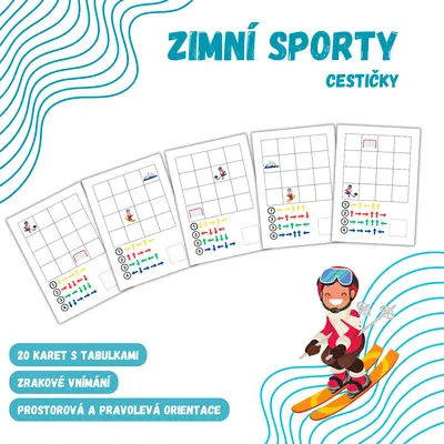 ZIMNÍ SPORTY - cestičky