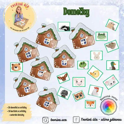 Domečky se zvířátky 