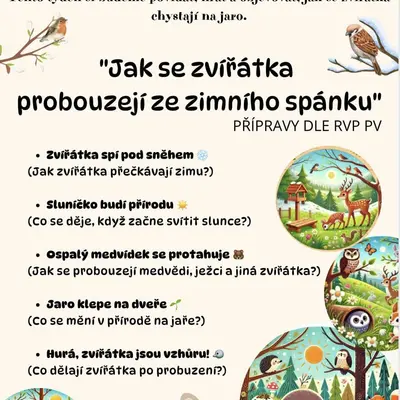 Příroda, zvířátka, jaro se probouzí