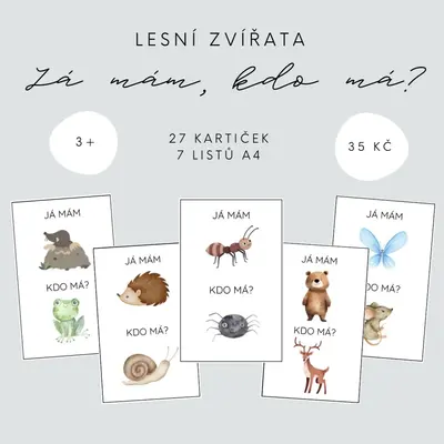 Já mám, kdo má? Lesní zvířata