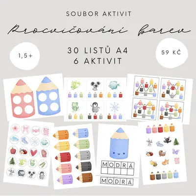 Soubor aktivit - barvy