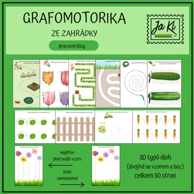 Grafomotorika ze zahrádky