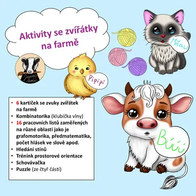 Aktivity se zvířátky na farmě