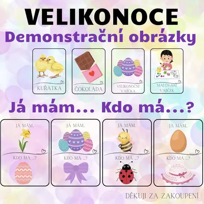 VELIKONOCE - Já mám. Kdo má? + Demonstrační kartičky