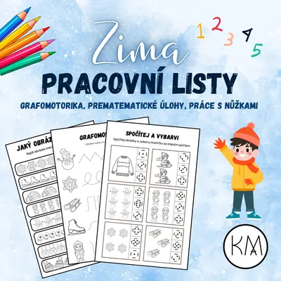 ZIMA - PRACOVNÍ LISTY