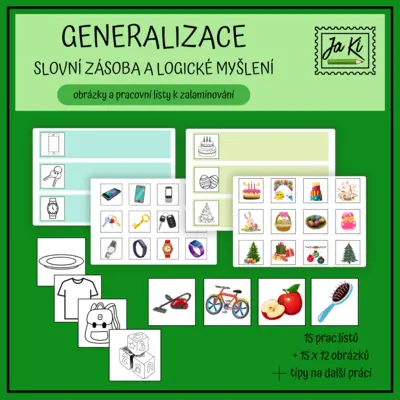 Generalizace, slovní zásoba a logické myšlení pro nejmenší