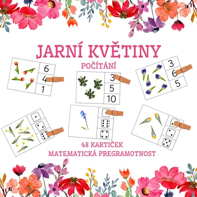 JARNÍ KVĚTINY - počítání