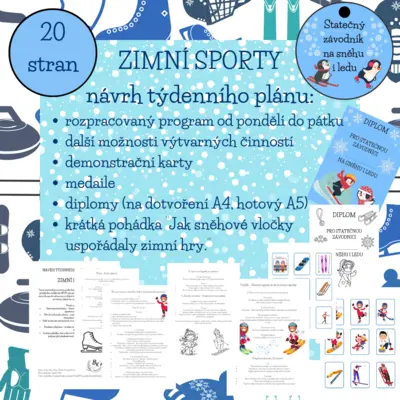 ZIMNÍ SPORTY - návrh týdenního plánu