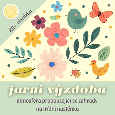 JARNÍ VÝZDOBA NA NÁSTĚNKU