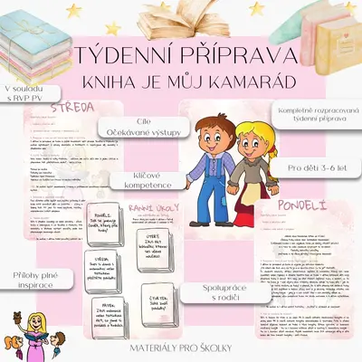 Týdenní příprava - Kniha je můj kamarád