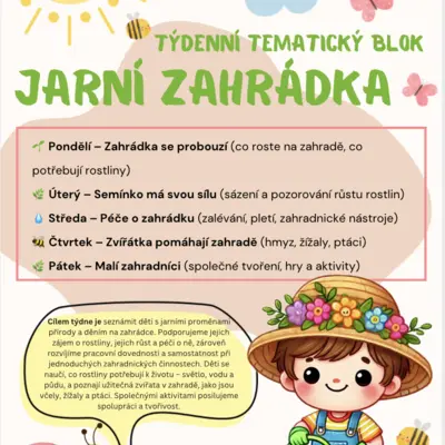 zahradník –  jaro, zahrádka