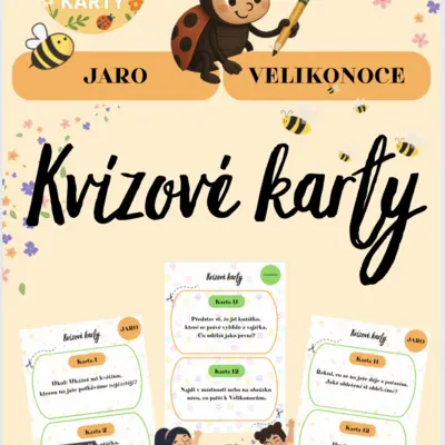  Kvízové karty - jaro, Velikonoce