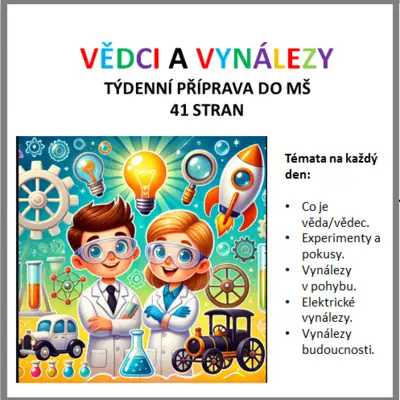 Týdenní příprava do MŠ: Vědci a vynálezy