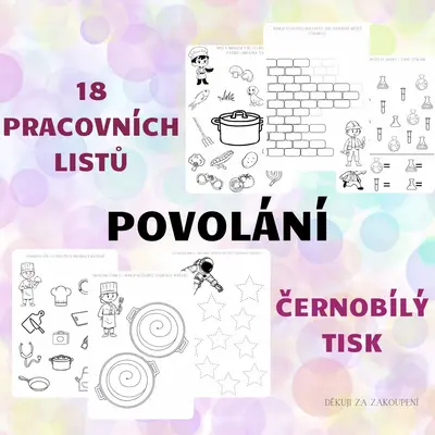 POVOLÁNÍ - 18 pracovních listů