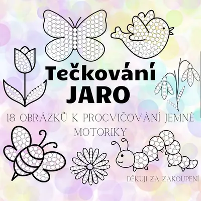 JARO - tečkování - 18 obrázků