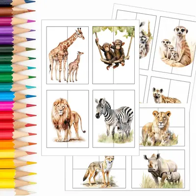 Puzzle pro nejmenší - AFRIKA