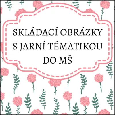 Jarní skládací obrázky