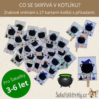  ČARODĚJNICE - Co se skrývá v kotlíku? - zrakové vnímání 