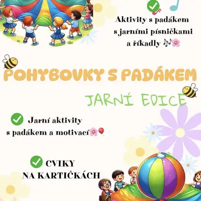 Padák- jaro (jarní pohybovky s padákem)