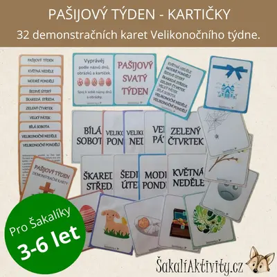 PAŠIJOVÝ TÝDEN - VELIKONOCE - demonstrační karty