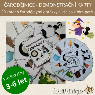  ČARODĚJNICE - demonstrační karty 