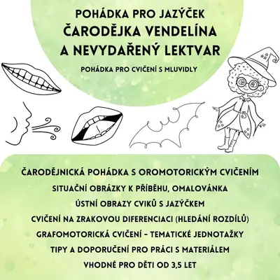 Pohádka pro jazýček - Čarodějka Vendelína a nevydařený lektvar