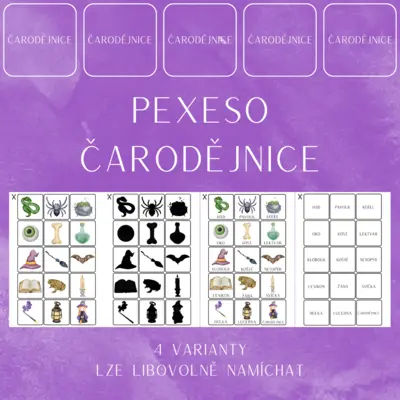 PEXESO - ČARODĚJNICE