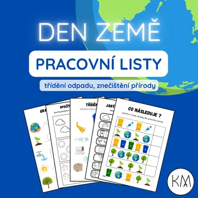 DEN ZEMĚ - PRACOVNÍ LISTY
