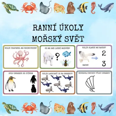 RANNÍ ÚKOLY - MOŘSKÝ SVĚT