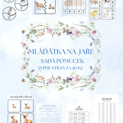 🌱🐣 Sada pomůcek „Mláďátka na jaře“ 🐥🌷