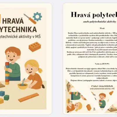 Polytechnika – polytechnické aktivity v MŠ 
