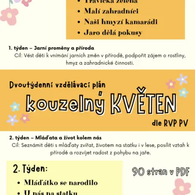 Květen - přípravy (jaro)